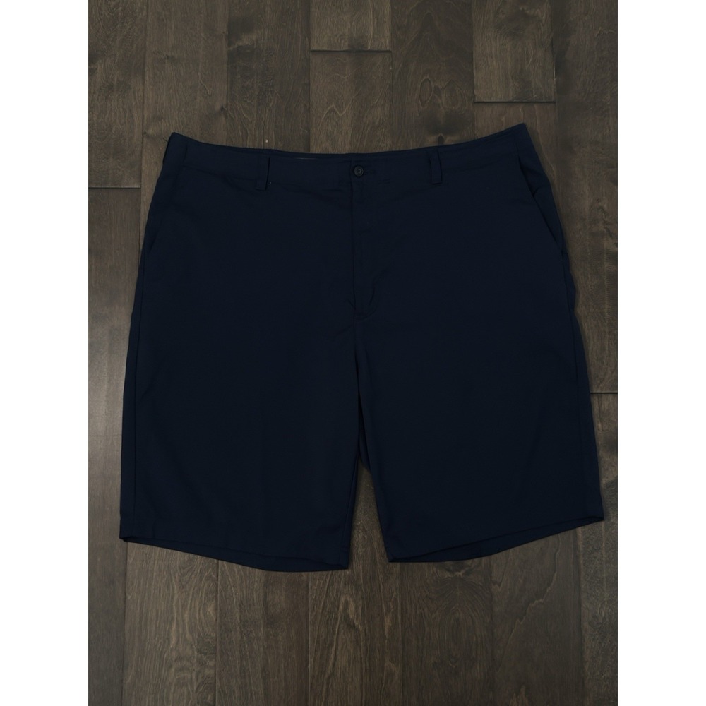 Pro Tour Mens Navy Blue Performance Golf Shorts Flat Front Pockets Size 44W